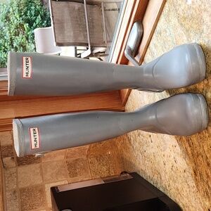 Hunter Gray Tall Rain Boots